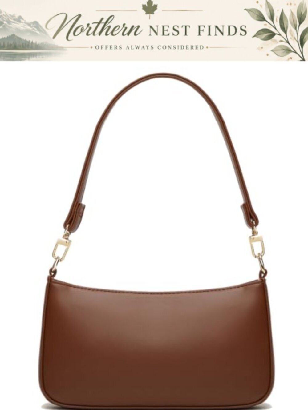 Vegan Leather Shoulder Bag Clutch Tote Crossbody Purse